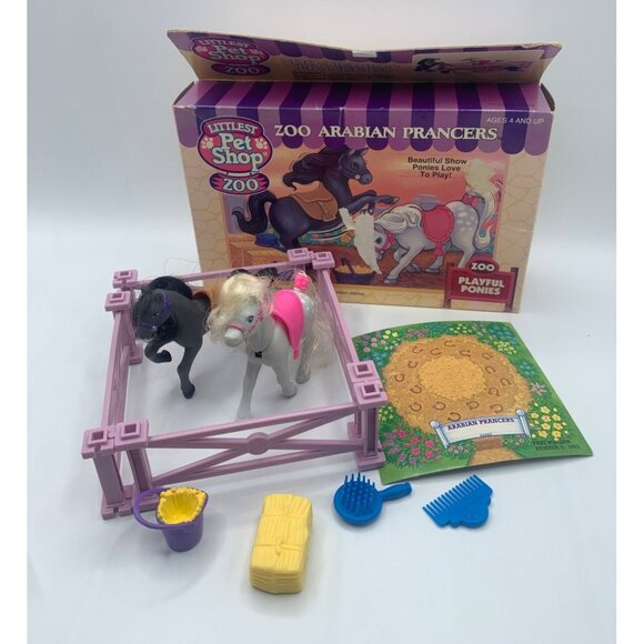 Littlest Pet Shop Vintage Zoo Arabian Prancers Playful Ponies Kenner - New - Picture 8 of 9
